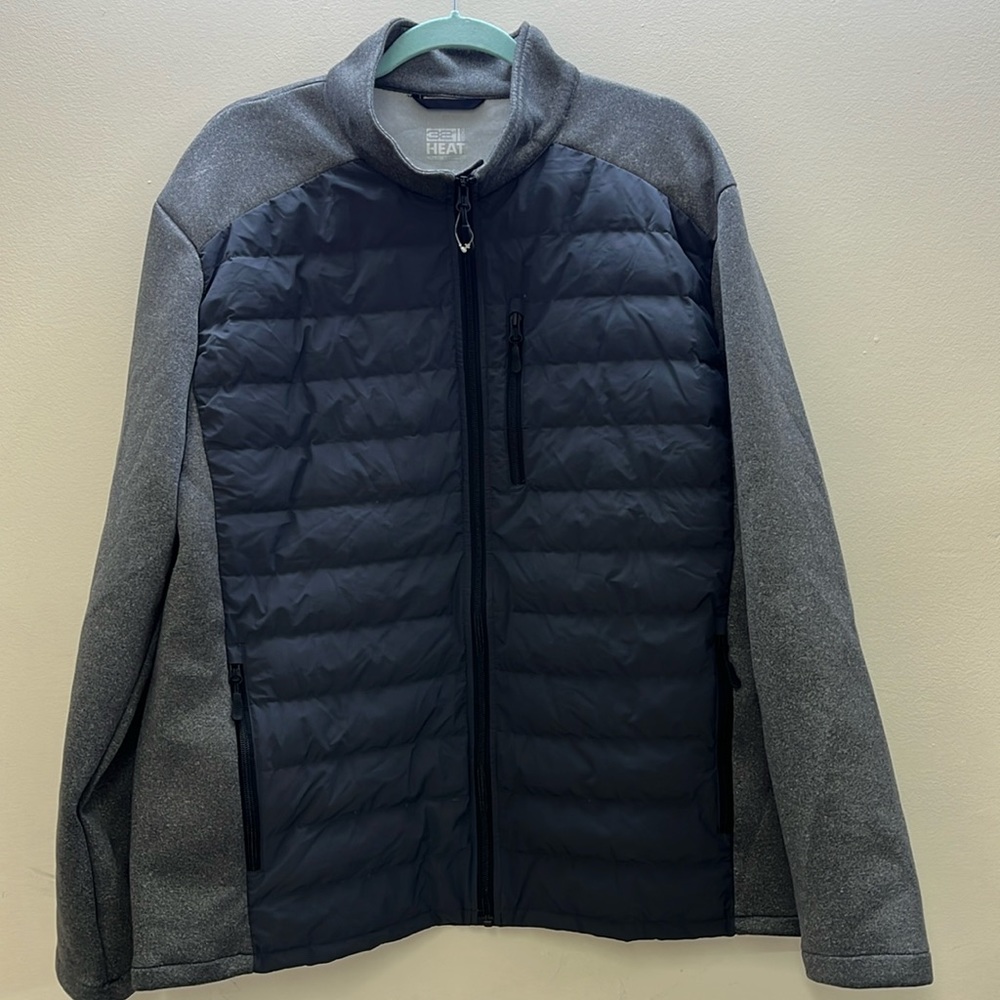 32 Heat Men Jacket Gray Size XXL NWT